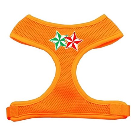 UNCONDITIONAL LOVE 70-52 LGOR Double Holiday Star Screen Print Mesh Harness Orange Large UN761618